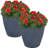 Kristie Round Gray Polyresin Outdoor Planter Pot with a Weather-Resistant Finish - Set of 2-456711172