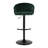 Josie Adjustable Velvet Bar Stools with Rounded T Footrest-28925751
