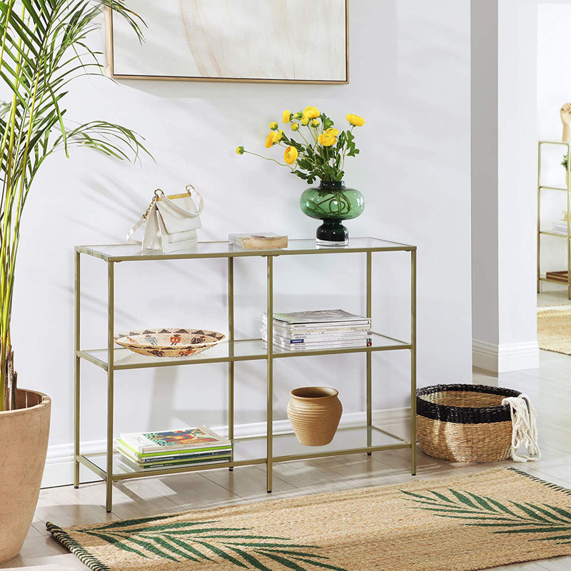 Kylie 100cm Console Table, Gold