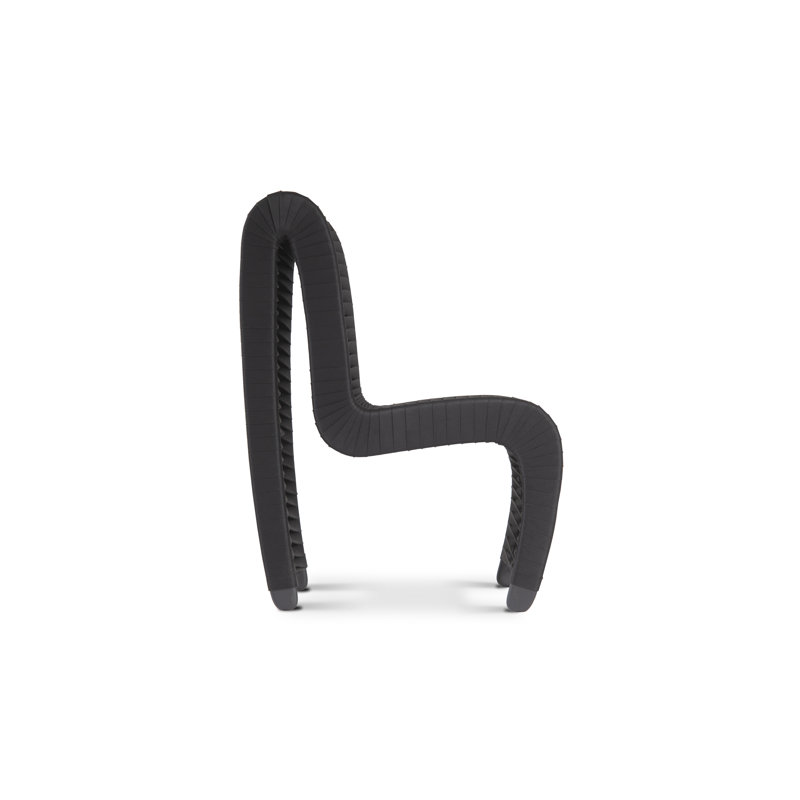 Seat Belt Dining Chair High Back Black