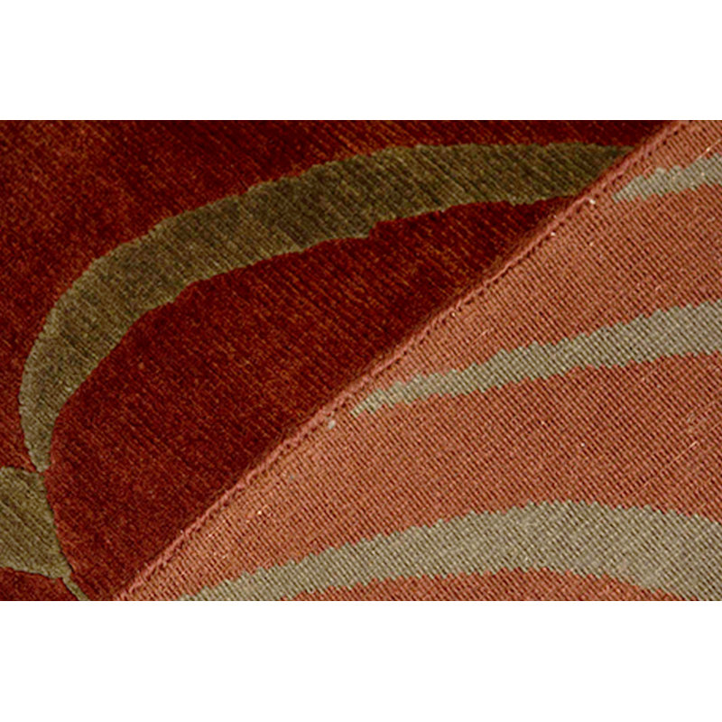 Hand-Knotted High-Quality Rust Area Rug