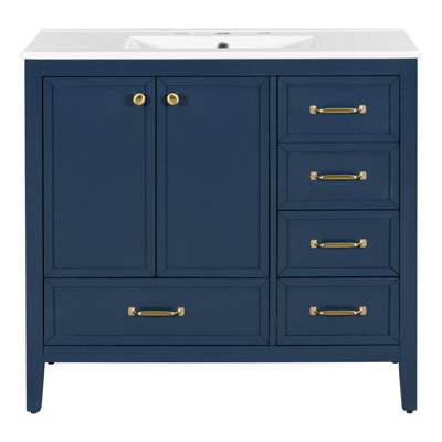 36'' Single Bathroom Vanity With Ceramic Top