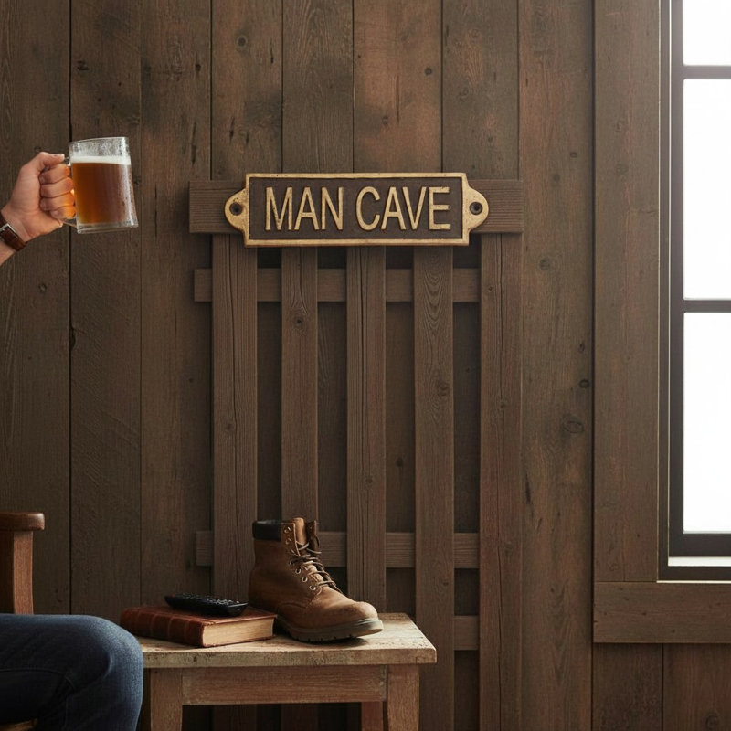 Ardelia Man Cave Door Sign