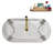 59" Streamline Clawfoot Tub,Tray,Drain, Clawfeet-101628973-102220277