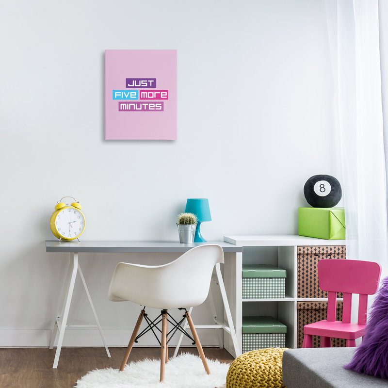 Toile de jeu Just Five minutes, design par Yass Naffas Designs, H 20 po x l 16 po