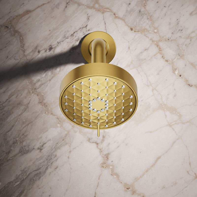 Awaken G110 1.75 Gpm Multifunction Showerhead, Vibrant Brushed Moderne Brass