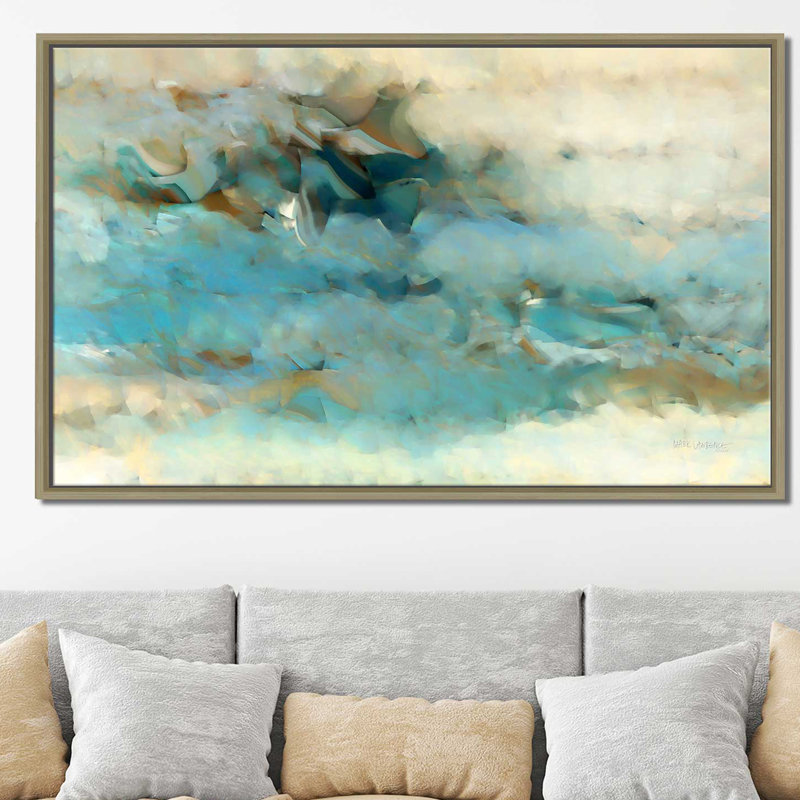 «Chassing After the Wind. Ecclesiaste 1/14 ', impression, H 21,5 po x l 33,5 po x P 2 po, Cadre flottant champagne