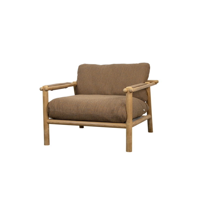 Sticks Lounge Chair Cushion Set, Umber Brown
