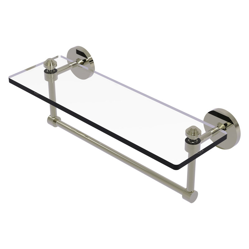 Southbeach with Towel Bar, Polished Nickel, 5" H x 16" W x 5" D