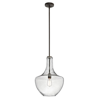 Plewak 1 - Light Chrome Teardrop Pendant