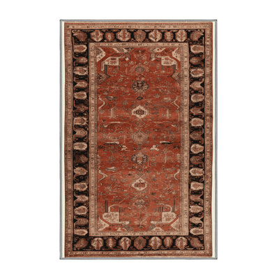 Tapis brun lavable à la machine