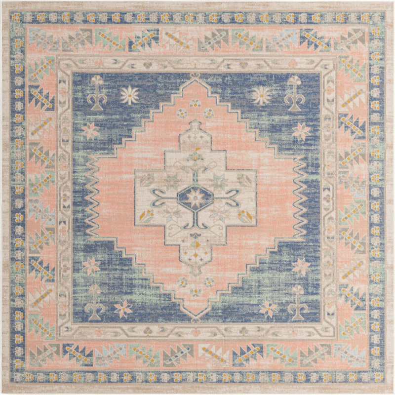 Shauntrelle Oriental Indoor Rug, Square 8'