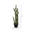 Cactus artificiel vert, pot de fleurs en plastique noir-270291011