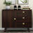 1.5" Diameter Wooden Stripe Knobs