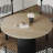 French retro round table chair combination