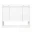 Armoire de rangement murale à miroir avec tablette ouverte