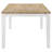 Prager Brown And White Rectangular Dining Table