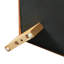 Luna Modern Minimalist Faux Leather Square Ottoman with Solid Wood Legs