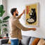 Bear with Dumplings Japandi - Wrapped Canvas-356223564-356223570