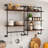 Wall Mounted Shelves with 3 hooks