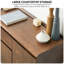Armoire d'appoint moderne et simple en bois massif