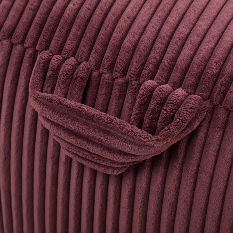 Grand fauteuil à billes, fauteuil à billes rembourré en mousse à mémoire de forme pour le salon, la chambre à coucher, le balcon, fauteuil à billes en velours côtelé confortable avec repose-pieds, support ergonomique