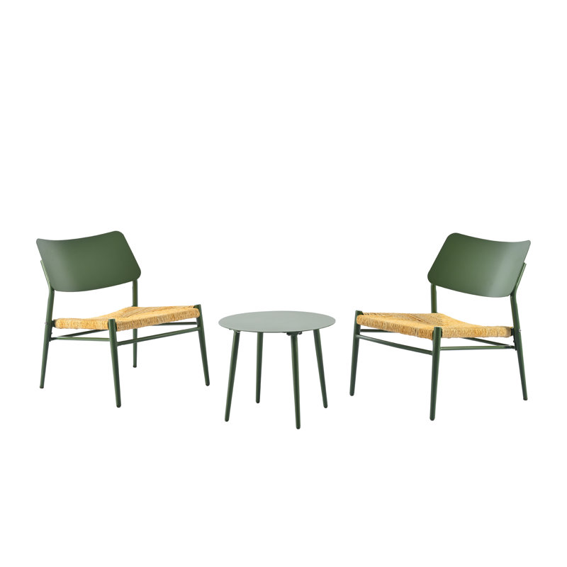 Alcaldes Round 2 - Person 50cm Long Bistro Set, Green