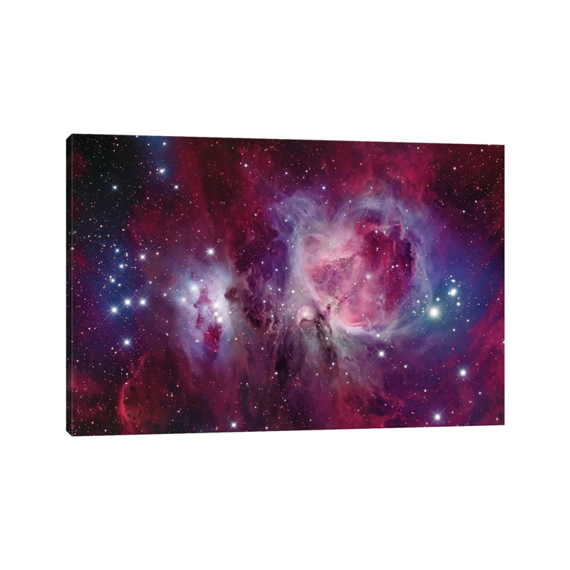 The Orion Nebula With Reflection Nebula (NGC 1977) by Roberto Colombari - Wrapped Canvas Print, 20.32 cm H x 30.48 cm W