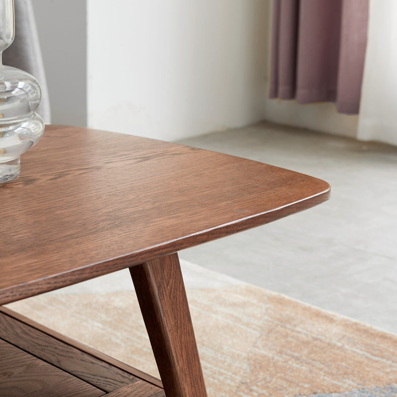 Table centrale Table basse 100% plateau en bois massif avec plateau et plateau de table basse Largeur 120 x Profondeur 56 x Hauteur 44 cm Bureau d'étude Facile à assembler