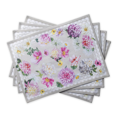 Cotton Floral Rectangle Placemat