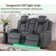 Meghean Breathable Leather Power Recliner Loveseat Power Headrest With Multi-Functional Center Console, Bluetooth Audio