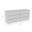 Commode double 6 tiroirs, plateau supérieur-912188615