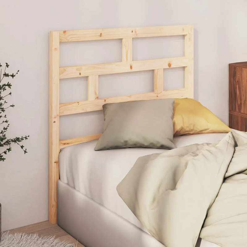 Macintyre Solid Wood Slat Headboard, 96 x 100 cm, Light Brown