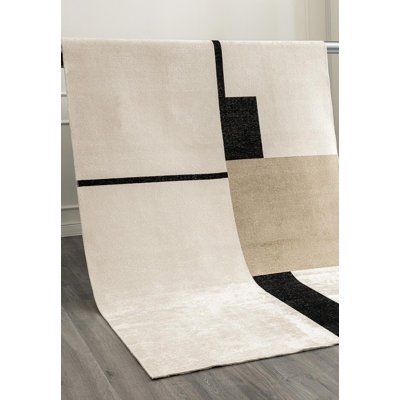 Tapis abstrait à panneaux abstraits