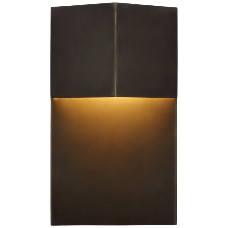 Kelly Wearstler Rega 12" Wide Sconce, Bronze