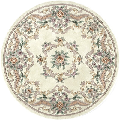 Aubusson Traditional Ivory Area Rug