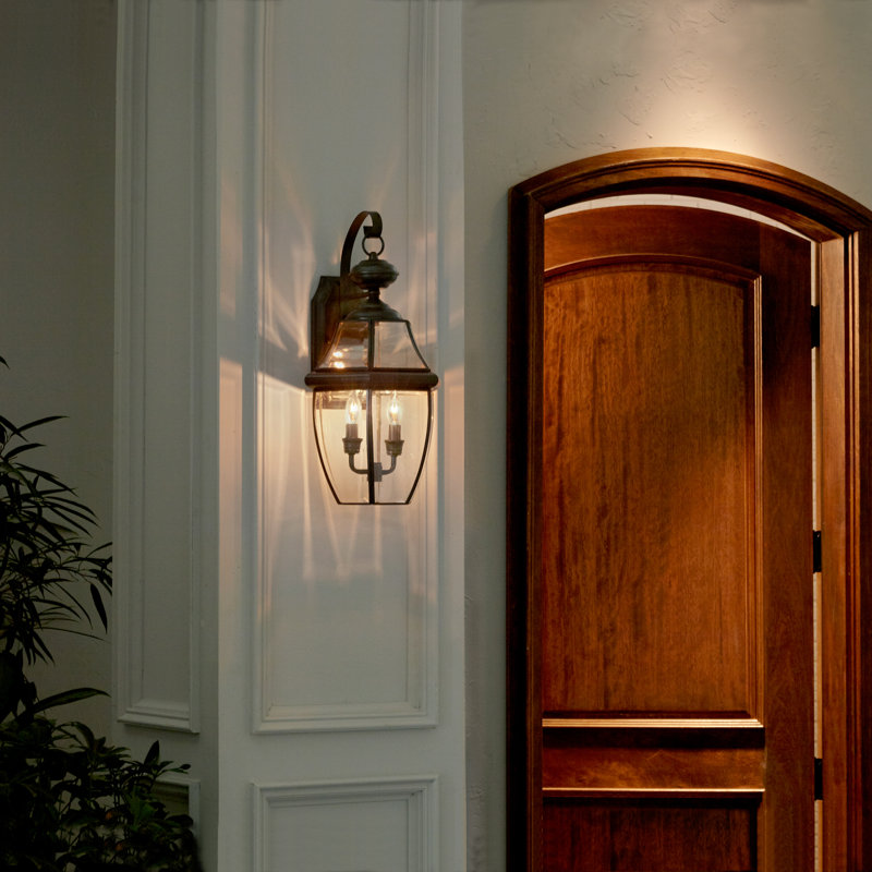 Newbury Solid Brass Wall Light, Medici Bronze