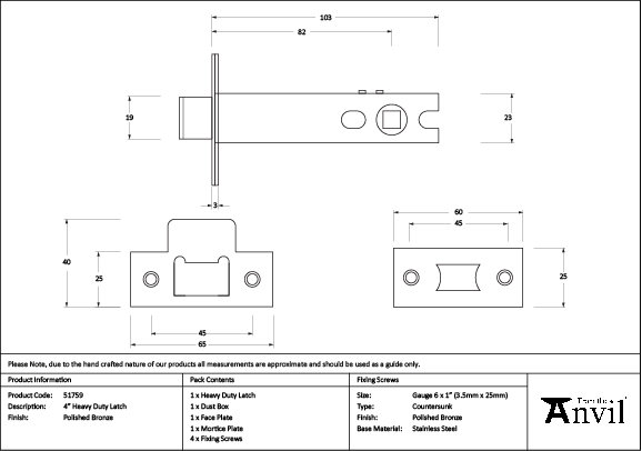 Product Dimensions