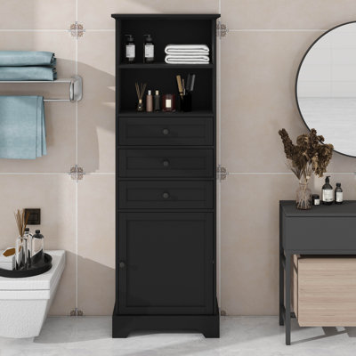 Armoires de rangement avec 3 tiroirs et une tablette réglable idéale pour les espaces compacts et verticaux