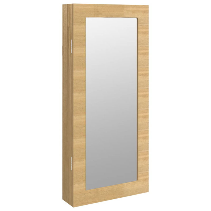 Aeshia Jewelry Armoire, Brown, 67cm H x 30cm W