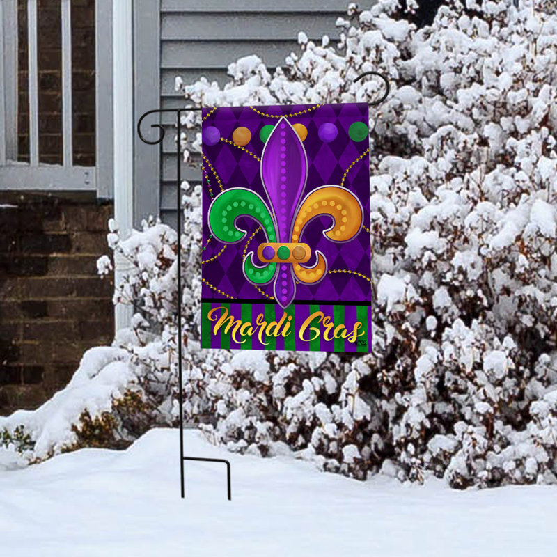 Drapeau de jardin Mardi Gras Fleur-de-lis