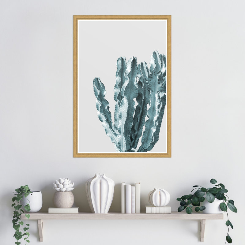 «Boho Cactus No 2» par le studio d'art mural MIUUS, H 23 po x l 16 po