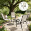 Ensemble de 4 chaises d'extérieur empilables-1691292501