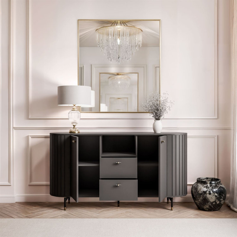 150cm Sideboard, Black