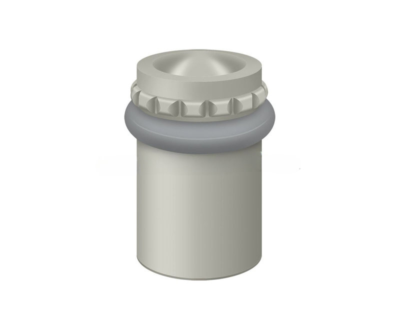 Deltana UFBP5000U15 Round Universal Floor Bumper Pattern Cap 2-1/8", Solid Brass in Brushed Nickel, Brushed Nickel