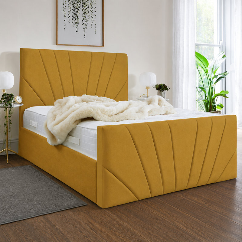 Ebenezer Chappory Storage Bed, Kingsize (5'), Turmeric