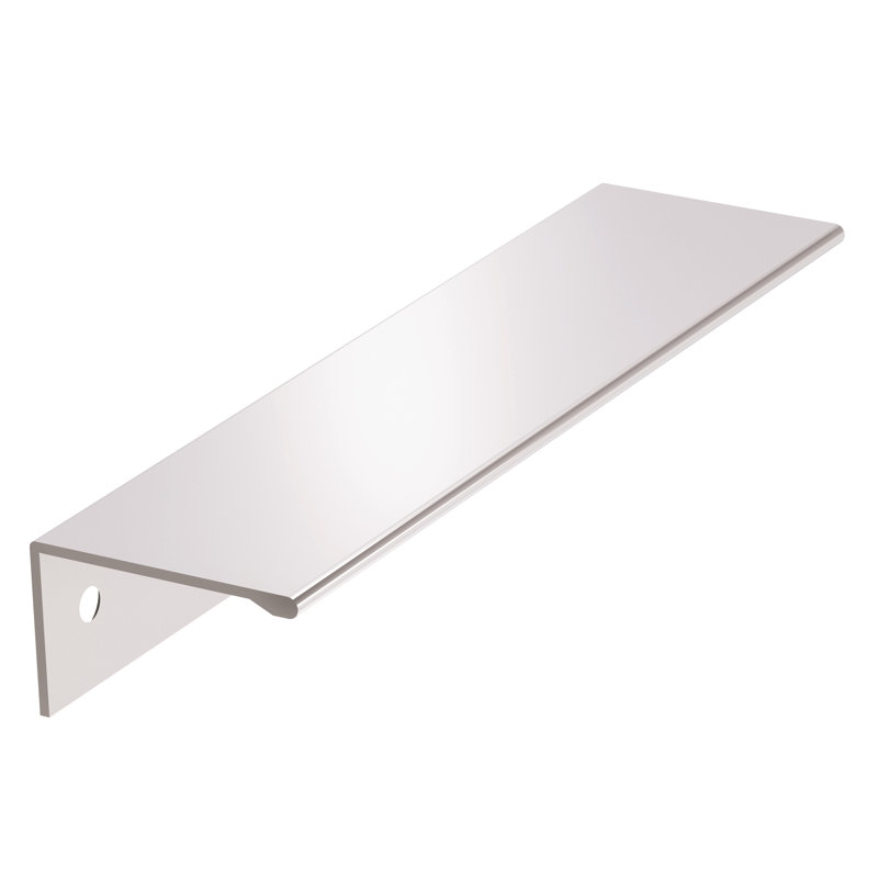 Poignées Edge 5-1 / 16 pouces (128mm) d'armoire en chrome poli centre à centre - paquet de 25, 5 1/16", Chrome poli