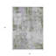 3' X 5' Grey Abstract Washable Indoor Outdoor Area Rug