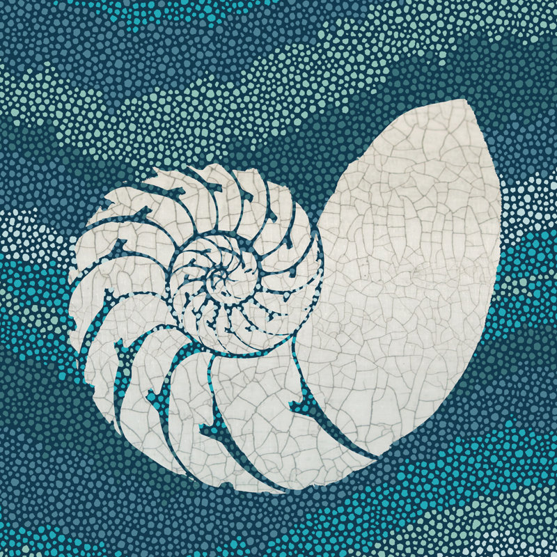 Sea Glass III by Wild Apple Portfolio - Wrapped Canvas Painting, 30cm H x 30cm W
