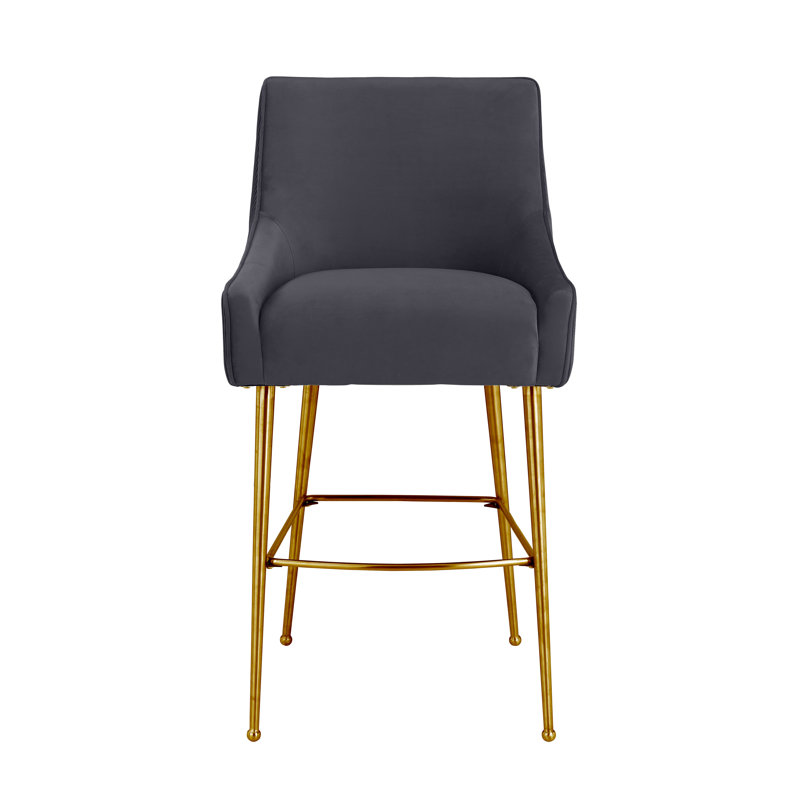 Tabouret de bar et de comptoir Simmon, Tabouret de comptoir (siège d'une hauteur de 24,4, Gris